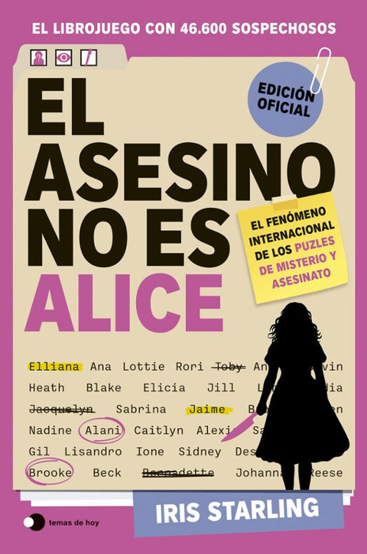 El asesino no es Alice - Ediciones Temas de Hoy