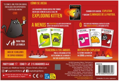 JUEGO DE MESA EXPLODING KITTENS