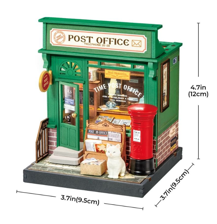 MAQUETA OFICINA DE CORREOS CENTURY CON GATITO