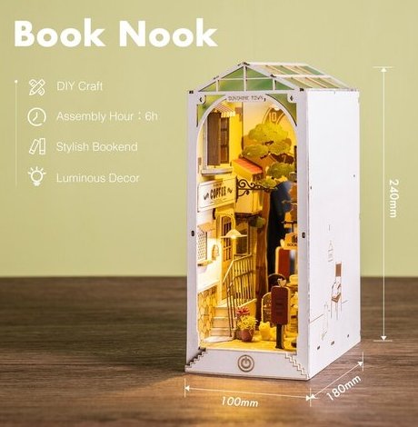 MAQUETA SUJETALIBROS LIBRERIA SUNSHINE TOWN