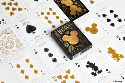 BARAJA DE POKER BLACK AND GOLD MICKEY