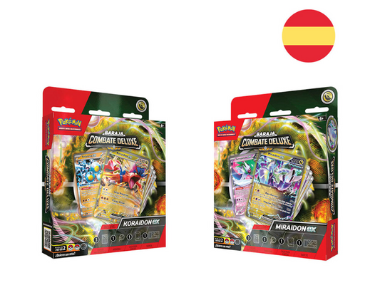 Baraja juego cartas coleccionables Koraidon & Miraidon Pokemon español surtido