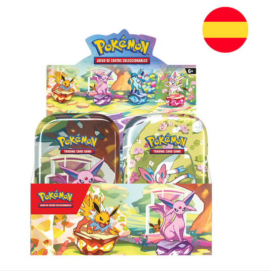 Mini lata juego cartas Evoluciones Prismaticas Pokemon surtido español
