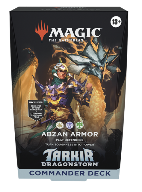 Commander: Tarkir: Dragonstorm: ABZAN ARMOR – Deck  (INGLÉS) - MAGIC THE GATHERING