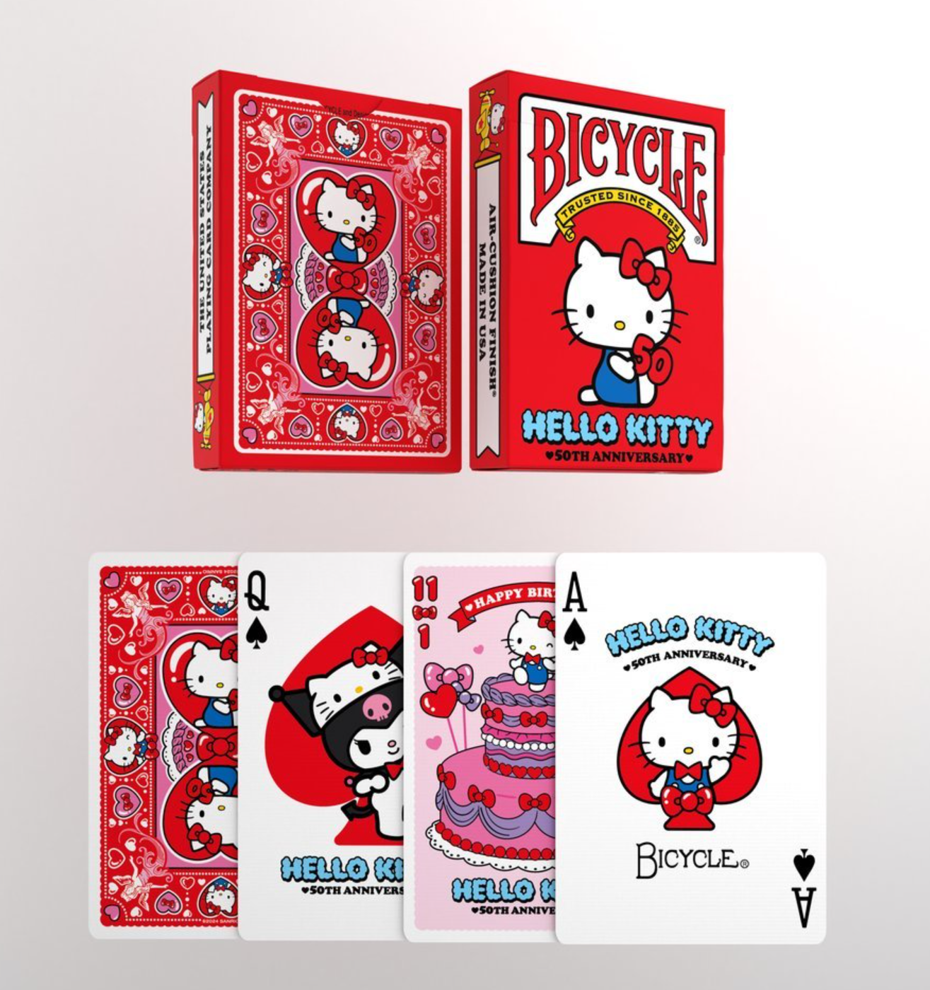 BARAJA BICYCLE HELLO KITTY 50TH ANNIVERSARY