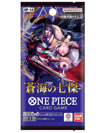 BOOSTER ONE PIECE OP14 - "THE SEVEN WARLORDS OF THE SEA" SOBRE JAPONÉS