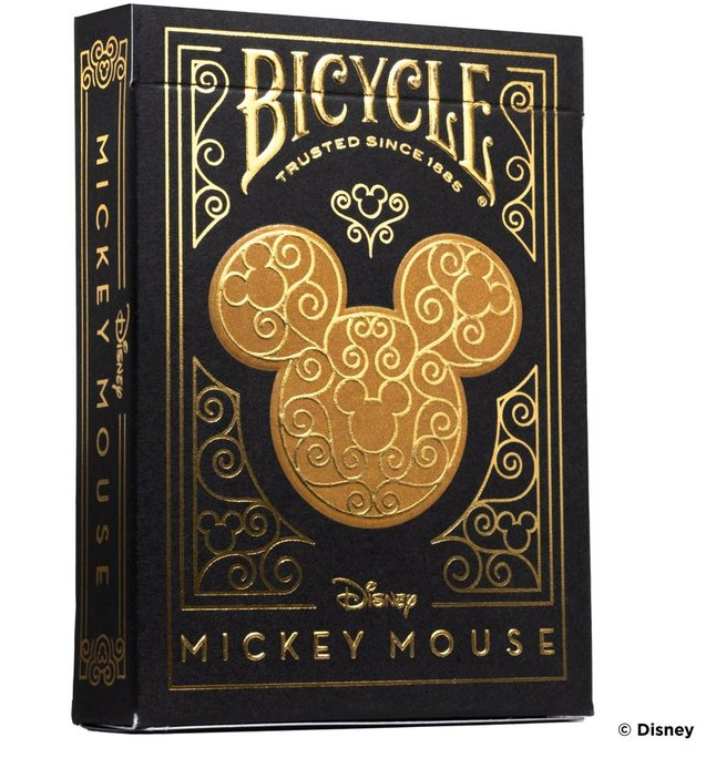 BARAJA DE POKER BLACK AND GOLD MICKEY