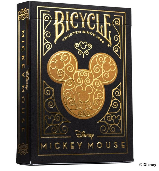 BARAJA DE POKER BLACK AND GOLD MICKEY