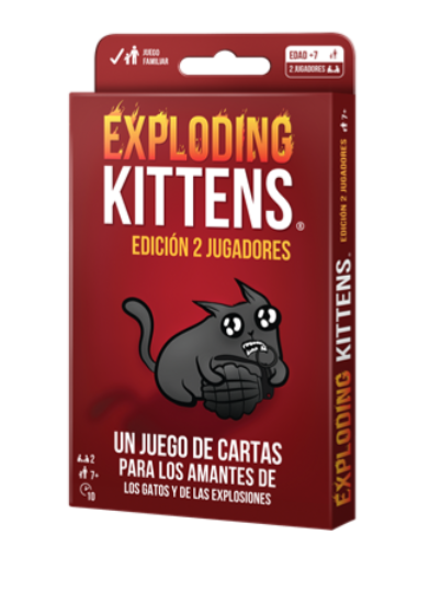 JUEGO DE MESA Exploding Kittens Edición 2 Jugadores