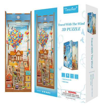 MAQUETA BOOK NOOK CON LUZ UP TRAVEL WITH THE WIND