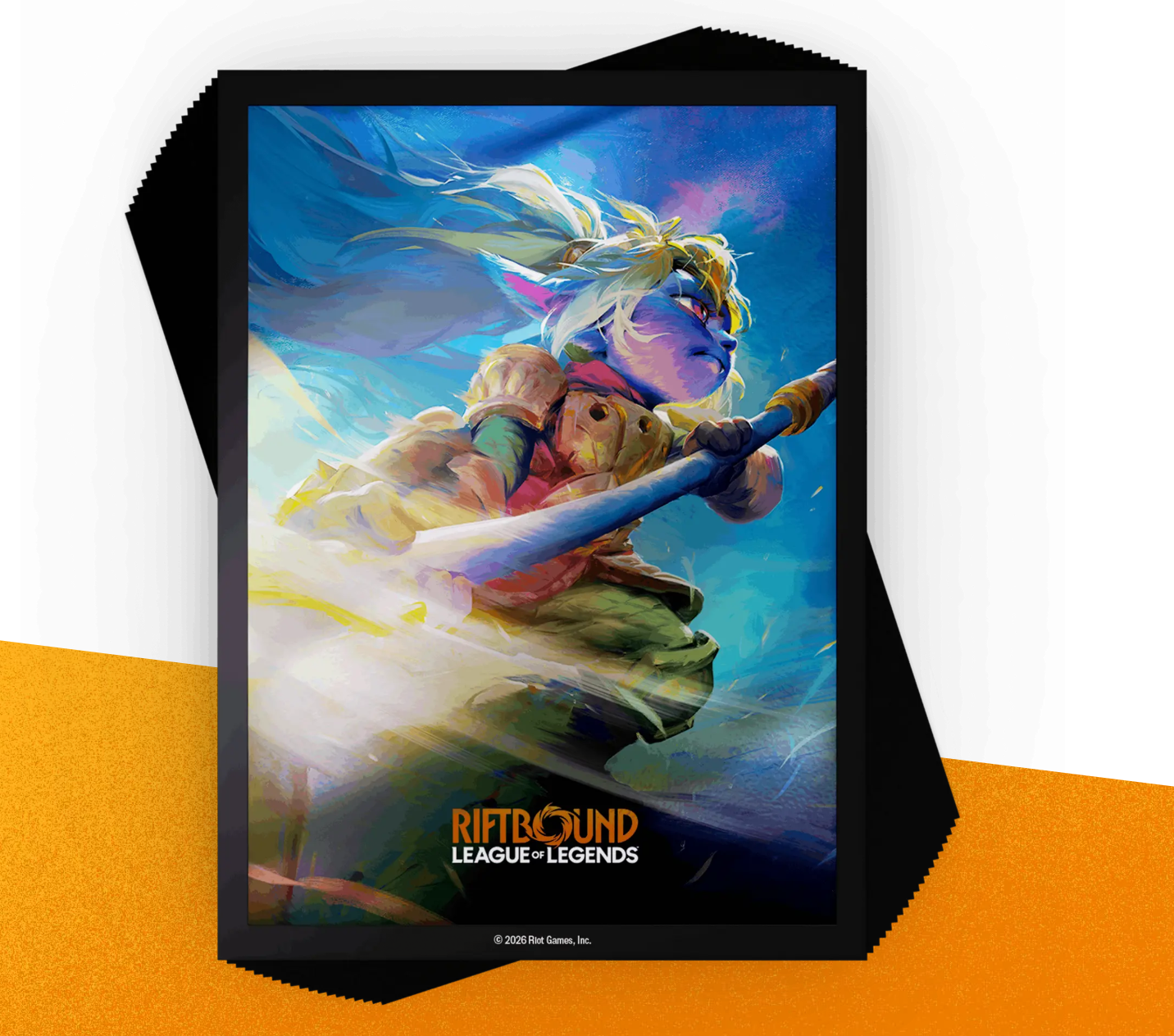 Riftbound: Unleashed - League of Legends - Fundas ilustradas de Poppy, la Guardiana del Martillo