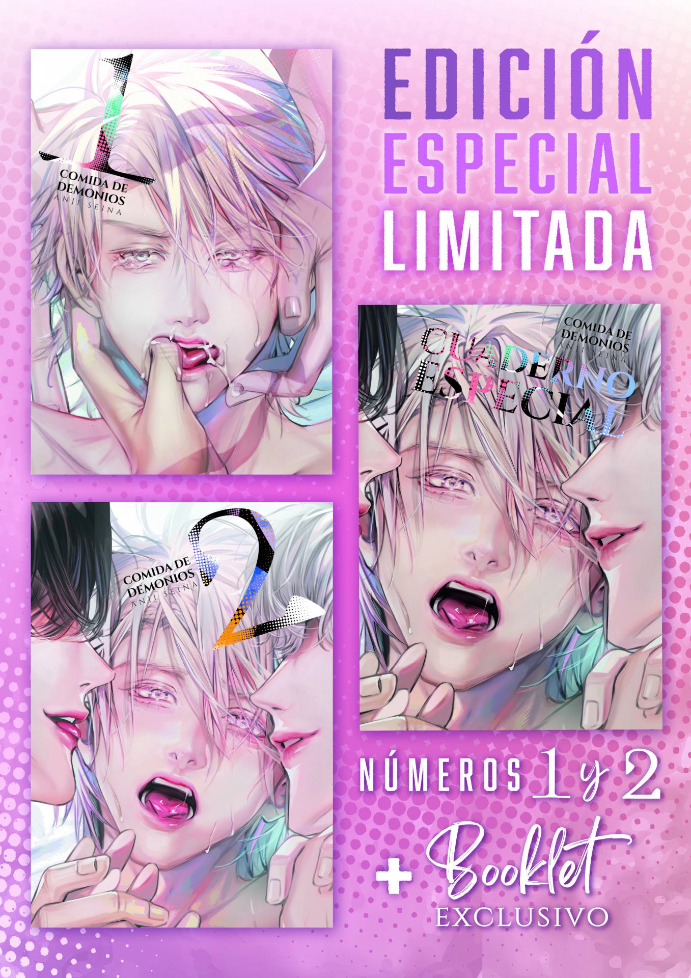 Comida de demonios Edición especial limitada (Volúmen 1 y 2 + cuaderno especial)  - ARECHI MANGA