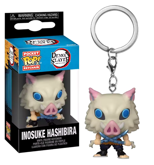 LLAVERO POCKET FUNKO POP INOSUKE DEMON SLAYER - KIMETSU NO YAIBA