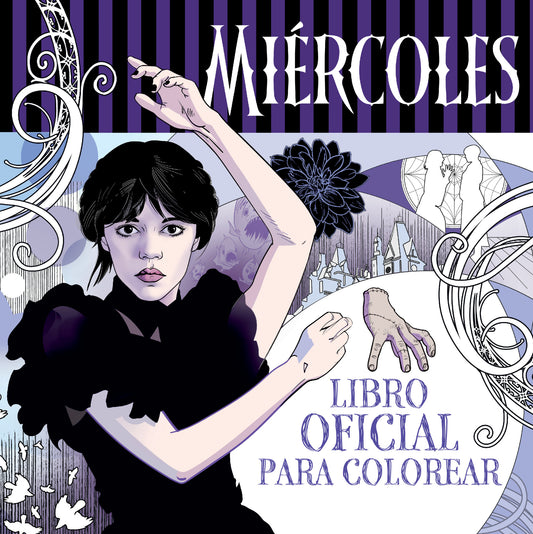 MIERCOLES ADDAMS. LIBRO OFICIAL PARA COLOREAR - MONTENA