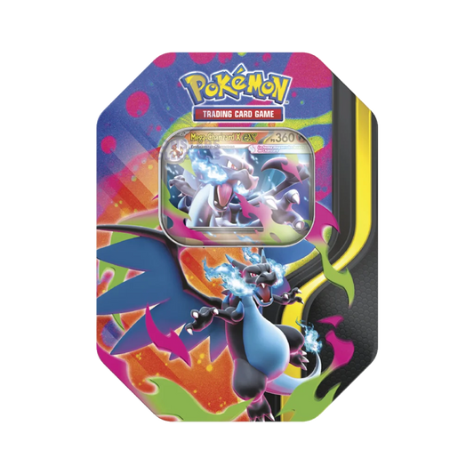 Lata Pokémon Mega Charizard X Fuegos Fantasmales Español