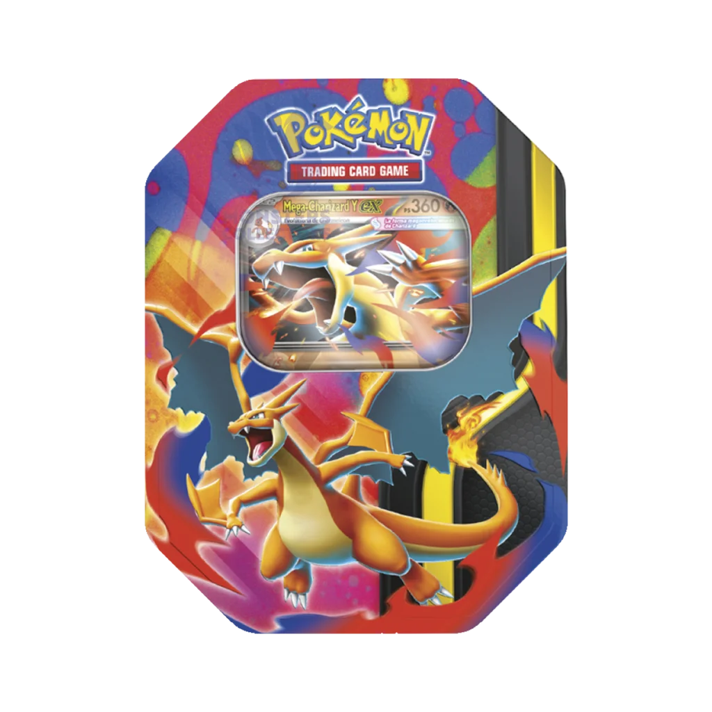 Lata Pokémon Mega Charizard Y Fuegos Fantasmales Español