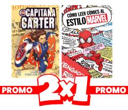 2X1 CAPITANA CARTER: LA MUJER FUERA DEL TIEMPO + CÓMO LEER CÓMICS AL ESTILO MARVEL - PANINI