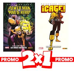 PACK CAGE 2X1 ¡CAGE! DE GENNDY TARTAKOVSKY Y POWER MAN Y PUÑO DE HIERRO 01. LOS CHICOS HAN VUELTO A - PANINI