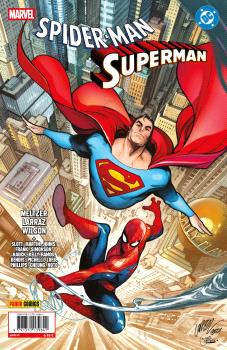SPIDERMAN/SUPERMAN 01 ( PORTADA PEPE LARRAZ ) - PANINI