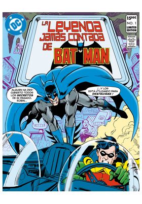 DC EDICION FACSIMIL: LA LEYENDA JAMAS CONTADA DE BATMAN - PANINI