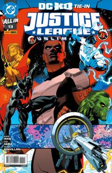 ALL IN JUSTICE LEAGUE UNLIMITED 13 ( DC K.O. TIE-IN ) - PANINI