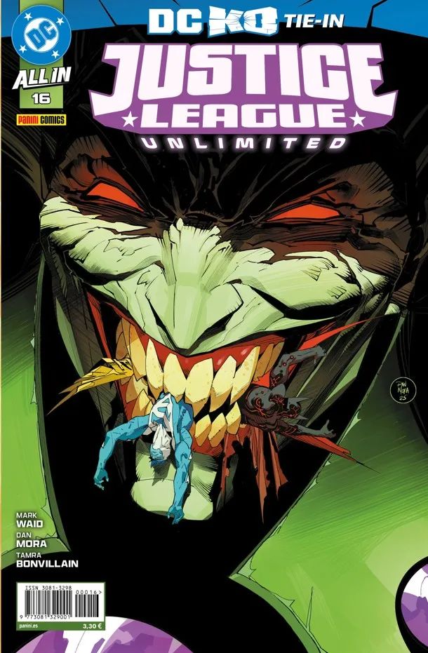 ALL IN JUSTICE LEAGUE UNLIMITED 16 ( DC K.O. TIE-IN ) - PANINI