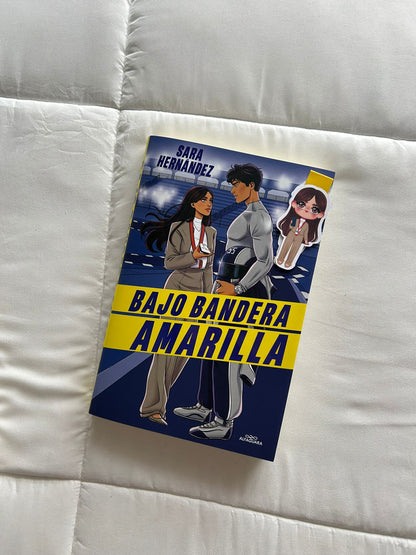 Marcapáginas magnético Bajo bandera amarilla