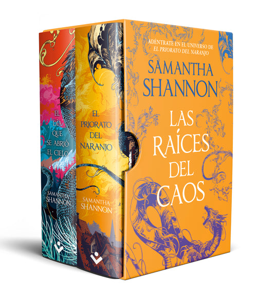Las raíces del caos (estuche con: El día que se abrió el cielo | El priorato del naranjo) - SAMANTHA SHANNON (ROCABOLSILLO)