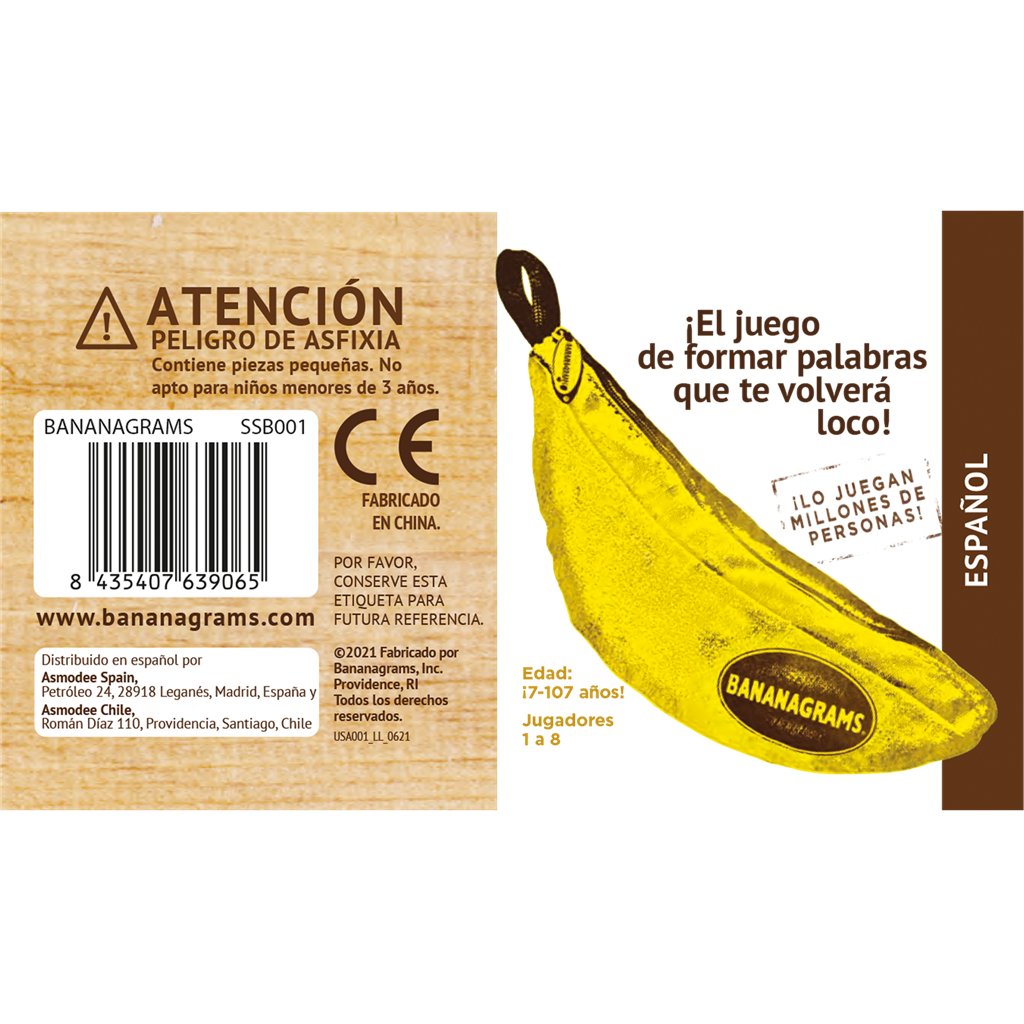 JUEGO DE MESA Bananagrams