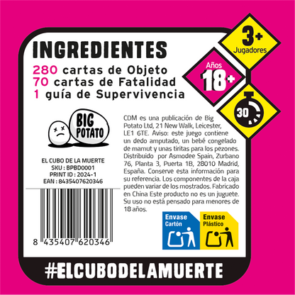 JUEGO DE MESA El Cubo de la Muerte