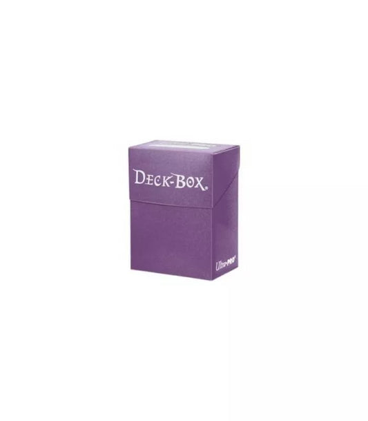 Caja de mazo Deck Box Solid Morado Ultra Pro.