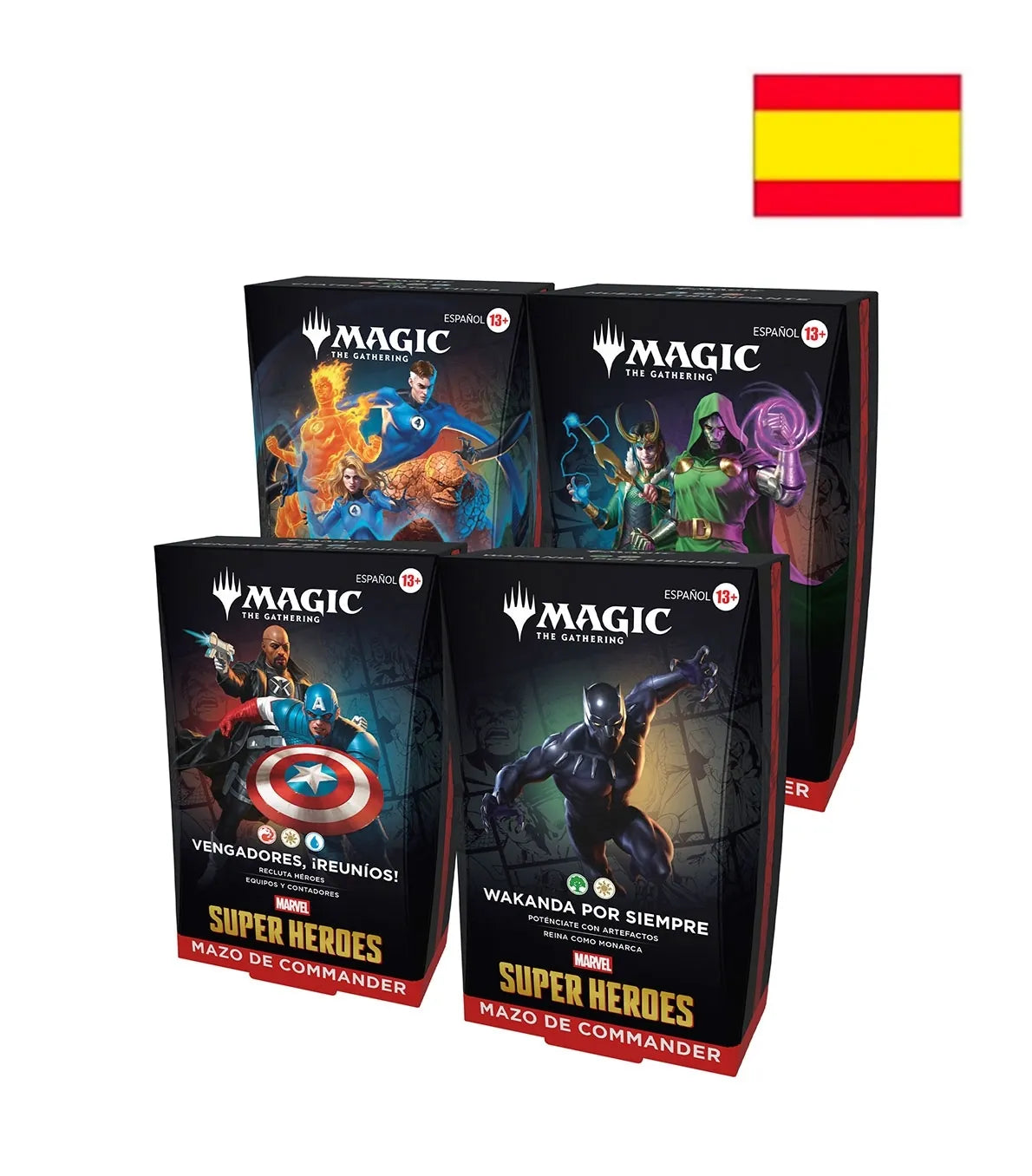 (PREVENTA) Commander Display (4 mazos) Marvel Super Heroes Español - Magic The Gathering
