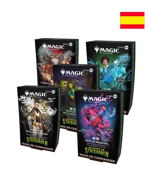 Commander Display (5 mazos) Secrets of Strixhaven Español - Magic The Gathering