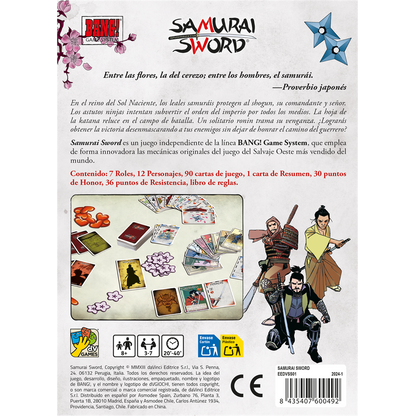 JUEGO DE MESA Samurai Sword
