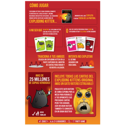 JUEGO DE MESA Exploding Kittens Ed. Gato Ratero