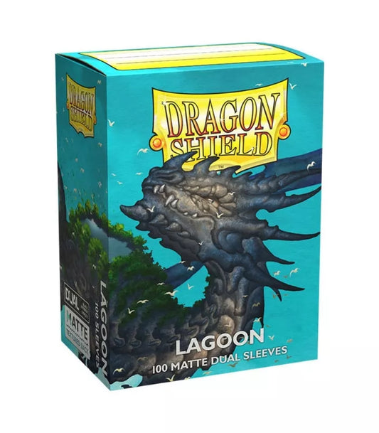 Fundas Standard Dual Matte Lagoon Saras Azul (100 fundas) Dragon Shield.