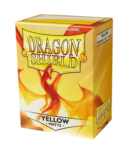 Fundas Standard Matte Amarillo (100 fundas) Dragon Shield.