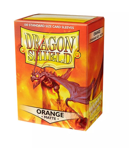 Fundas Standard Matte Naranja (100 fundas) Dragon Shield.