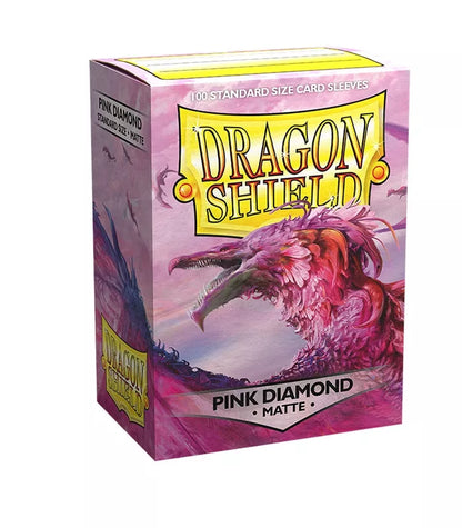 Fundas Standard Matte Pink Diamond Rosa (100 fundas) Dragon Shield.