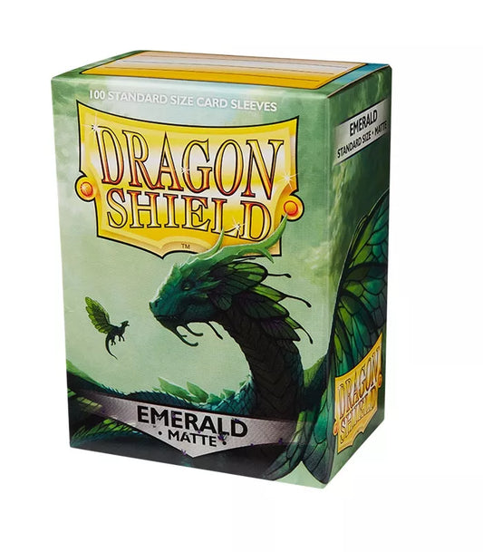 Fundas Standard Matte Verde Esmeralda (100 fundas) Dragon Shield.