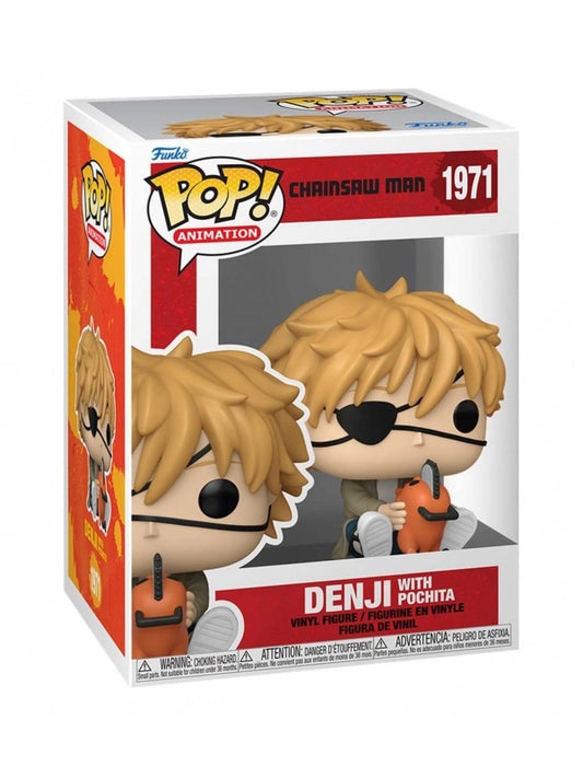 Funko POP! Vinyl Denji With Pochita - Chainsaw Man