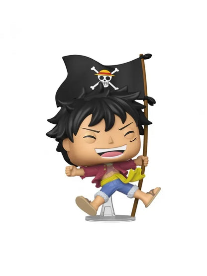 Funko POP! Vinyl (Exc) Monkey D. Luffy with Flag - One Piece