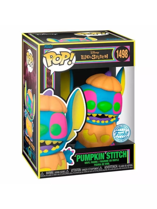 Funko POP! Vinyl Pumpkin Stitch (BLKLT) (Exc) - Disney