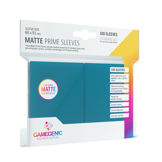Pack Matte Prime Sleeves Blue (100) - GAMEGENIC