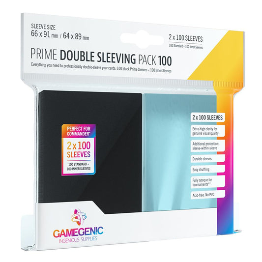 Prime Double Sleeving Pack (100) - GAMEGENIC