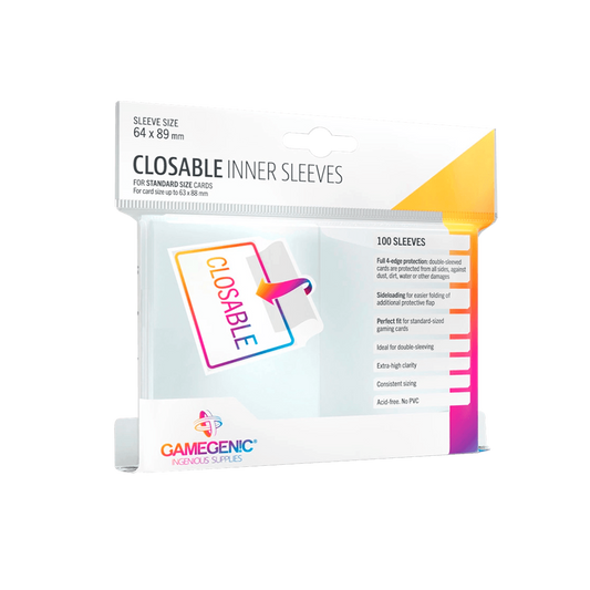 Closable Inner Sleeves (100) - GAMEGENIC
