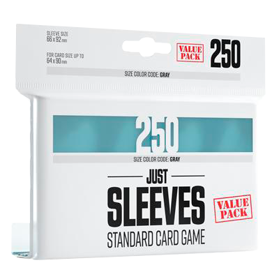 Just Sleeves Value Pack Clear (250) - GAMEGENIC