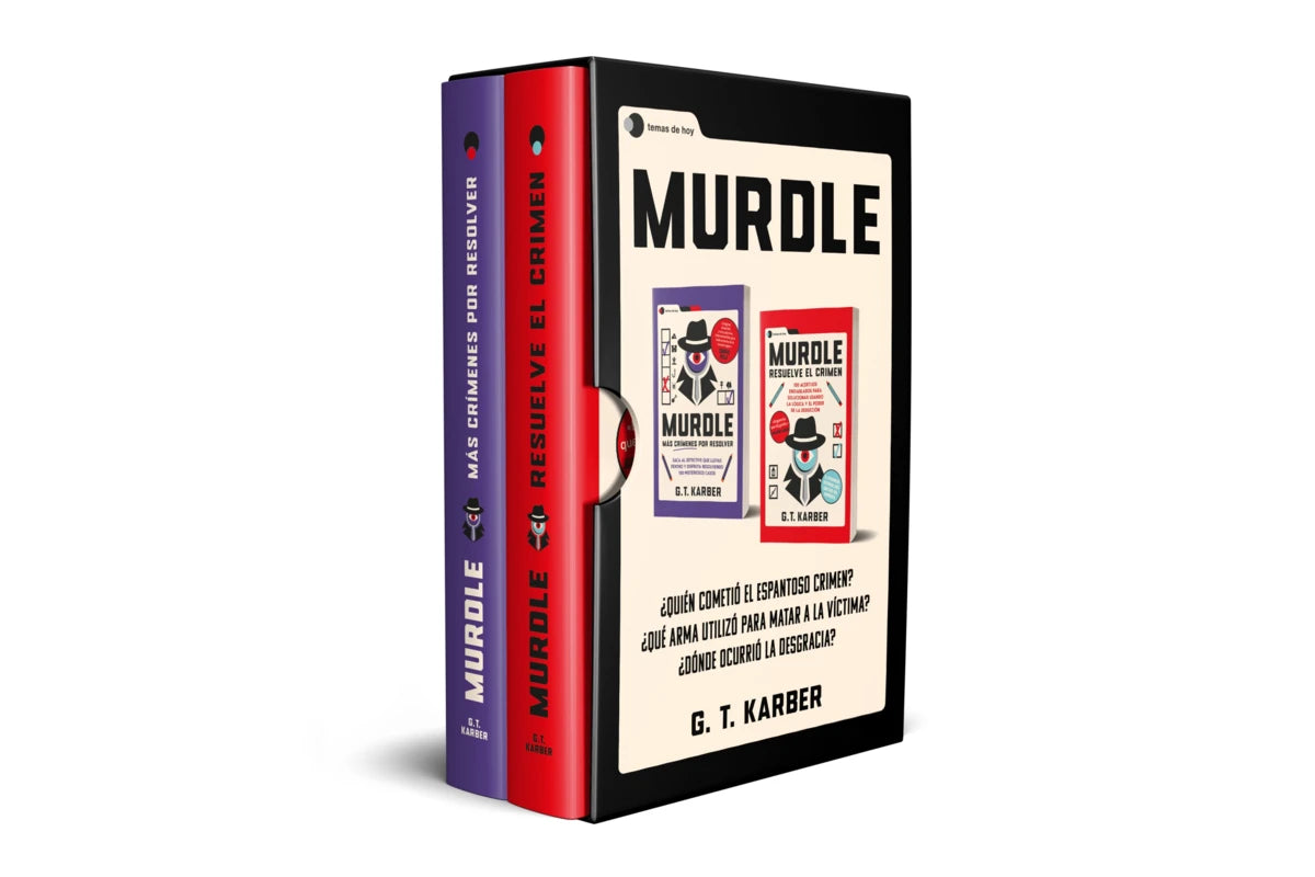ESTUCHE MURDLE: VOL. 1 + VOL. 2 + LIBRETA DE DEDUCCIONES - G. T. Karber (TEMAS DE HOY)
