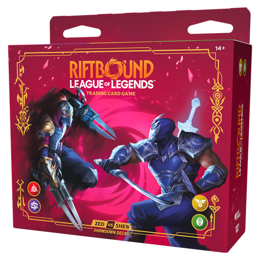 Riftbound League of Legends - Vendetta Showdown Deck Zed vs Shen (Inglés)