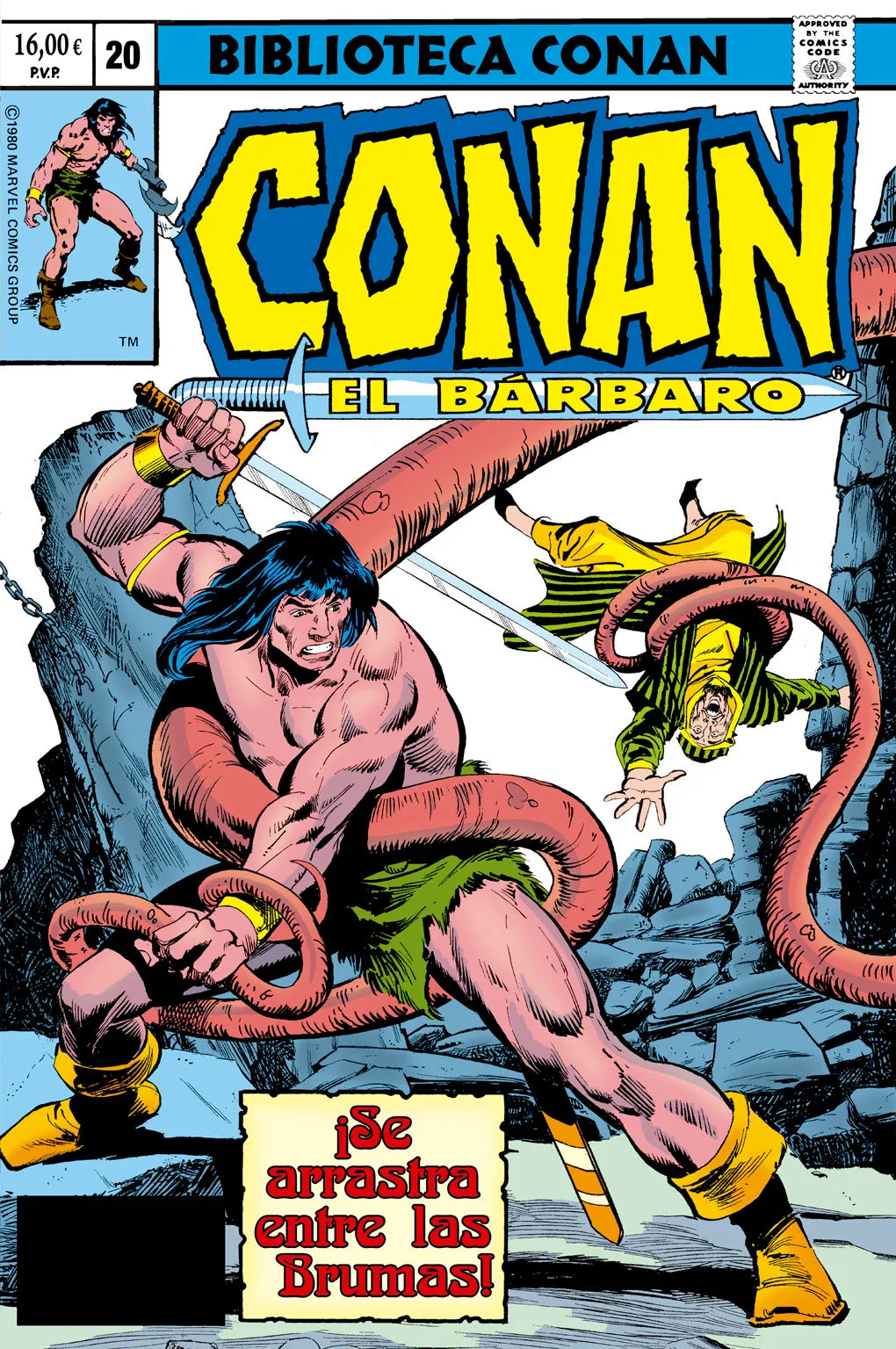 BIBLIOTECA CONAN. CONAN EL BARBARO 20  1980-81 - PANINI MARVEL